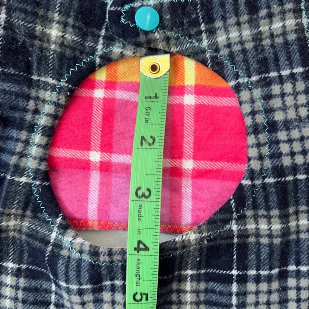 Handmade Baby Bibs Multicolor Flannel Sock Monkey Cactus Donut Plaid Set of 4 OS